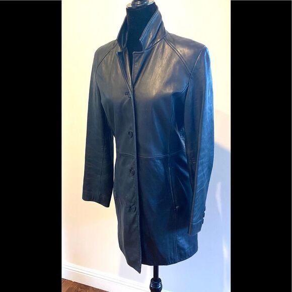 Reaction Kenneth Cole Woman's Black leather jacket